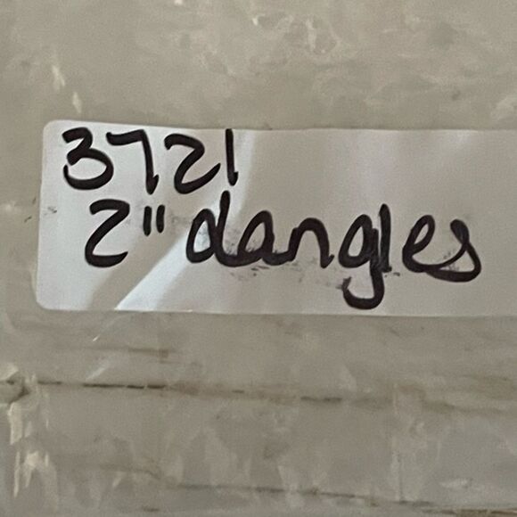 Pam’s Pink Parlor 2” silver tone pink crystal dangle earrings - Picture 6 of 7